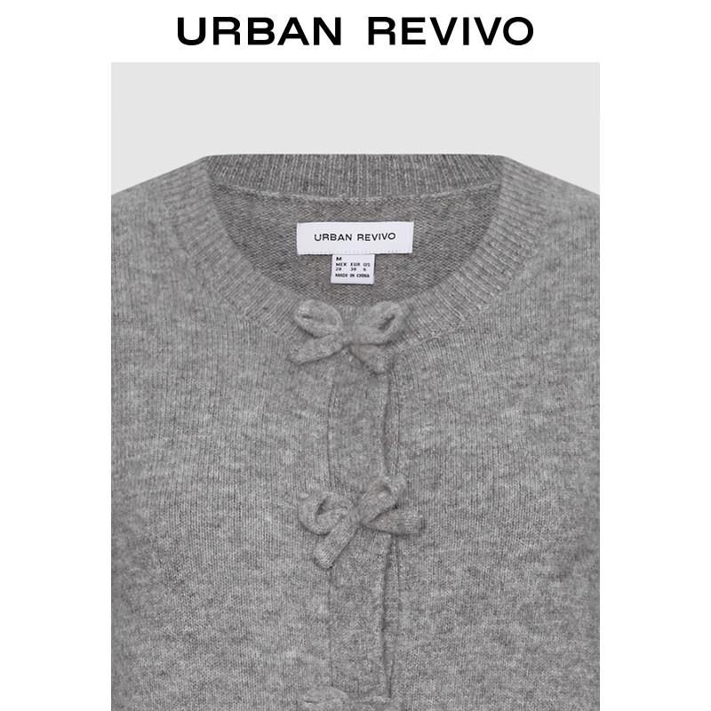 UR Women's Casual Bowknot Short Knit Cardigan