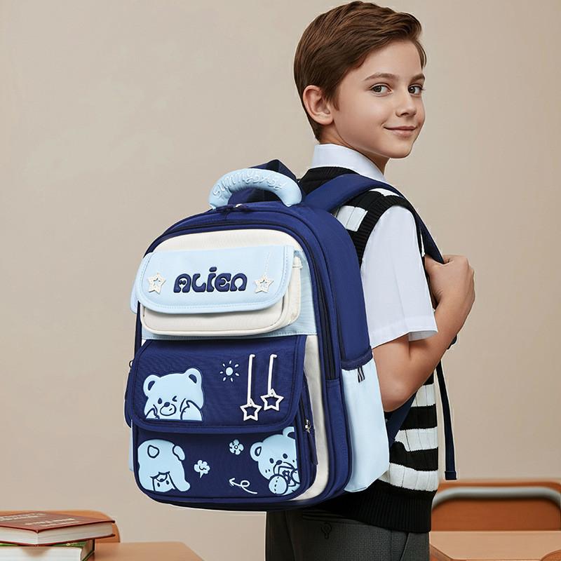Schulrucksack für Grundschüler aus atmungsaktivem, wasserdichtem Nylon für leichten Komfort