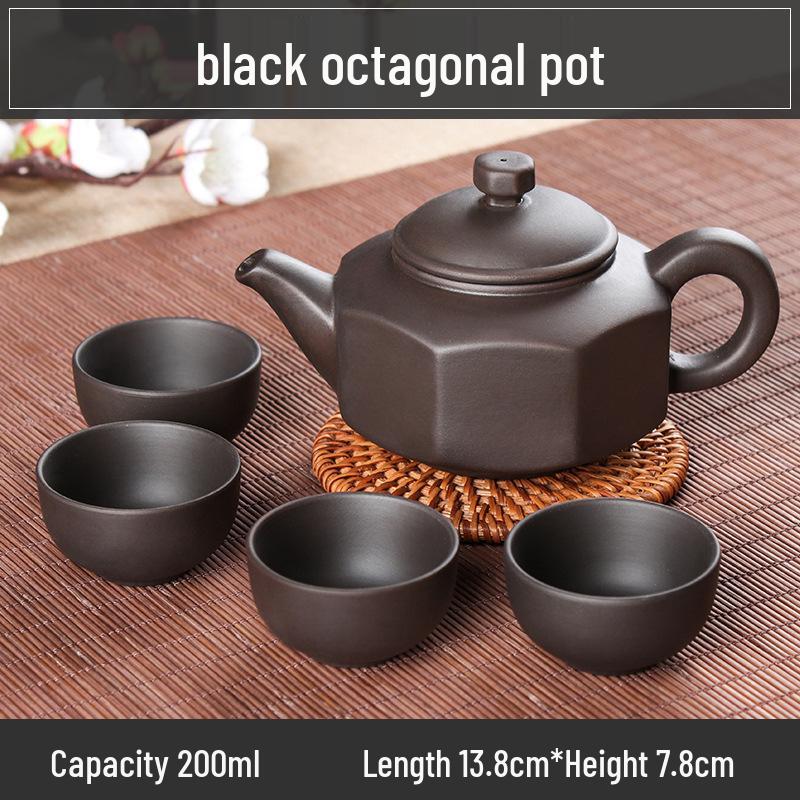 Small Capacity Yixing Xishi Pot: Handmade Purple Clay Teapot with Filter - Antique Style Kung Fu Tea Set