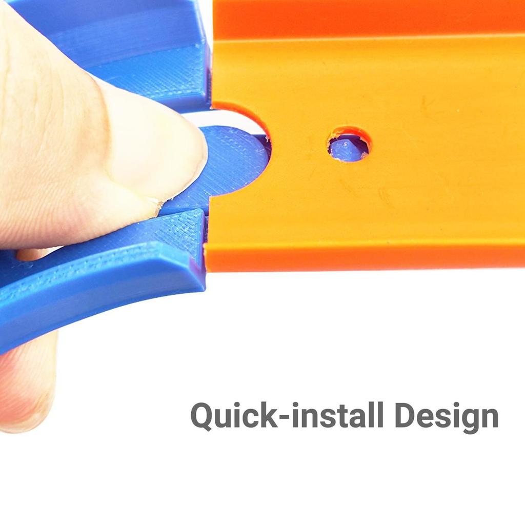 Toy Car Track Connectors 90 Degree Replacement Racetrack For Toy Car Vehicle Racetrack Building Parts For Kids Toddler Playing
