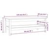 VidaXL Coffee Table Honey Brown 110x50x40 Cm Solid Pine Wood 814277