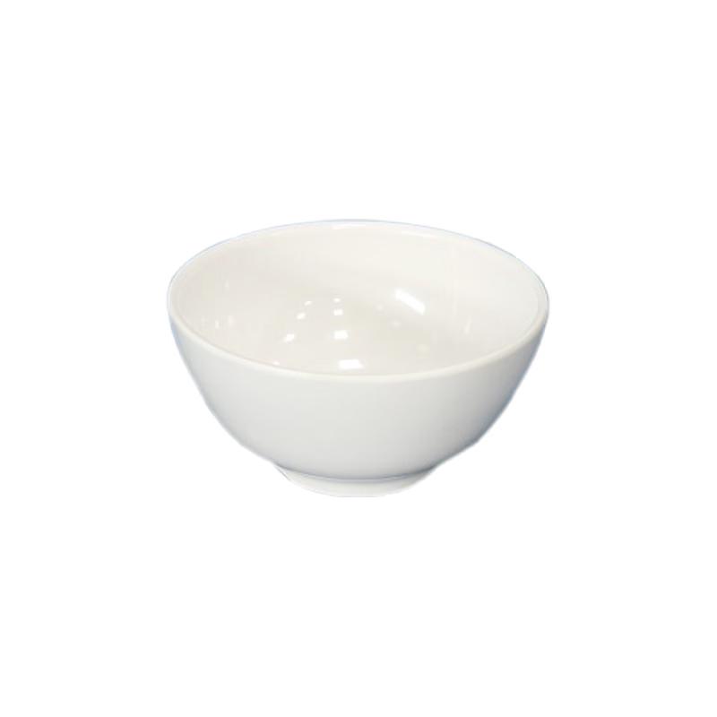 Jingcai Qiyuan White Melamine Rice & Soup Bowls, 5-Pack