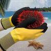 1 Pair Garden Gloves Puncture-resistant Breathable Hard-wearing Latex Coated Gardening Gloves Indoor/Outdoor Protective Working Gloves