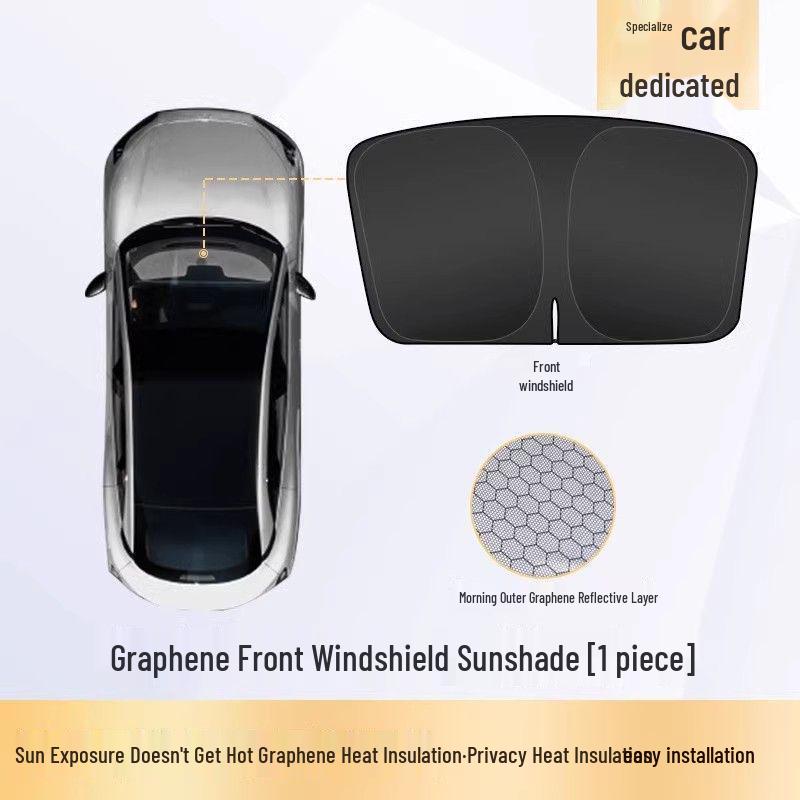 Tesla Model/Y Six-Seater Front Windshield Sunshade & Privacy Blackout