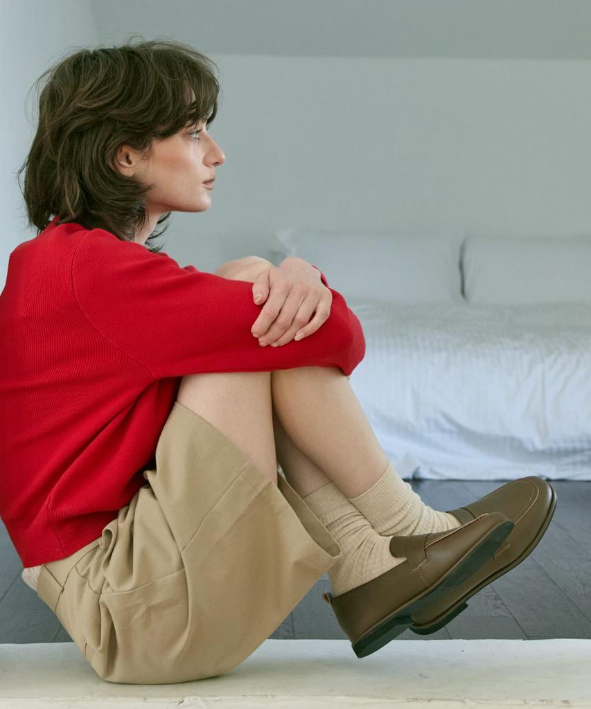 Apied Marche Carnac Plain Cowhide Loafers 2.5Cm -Pm3015 (4Color) (B Type)