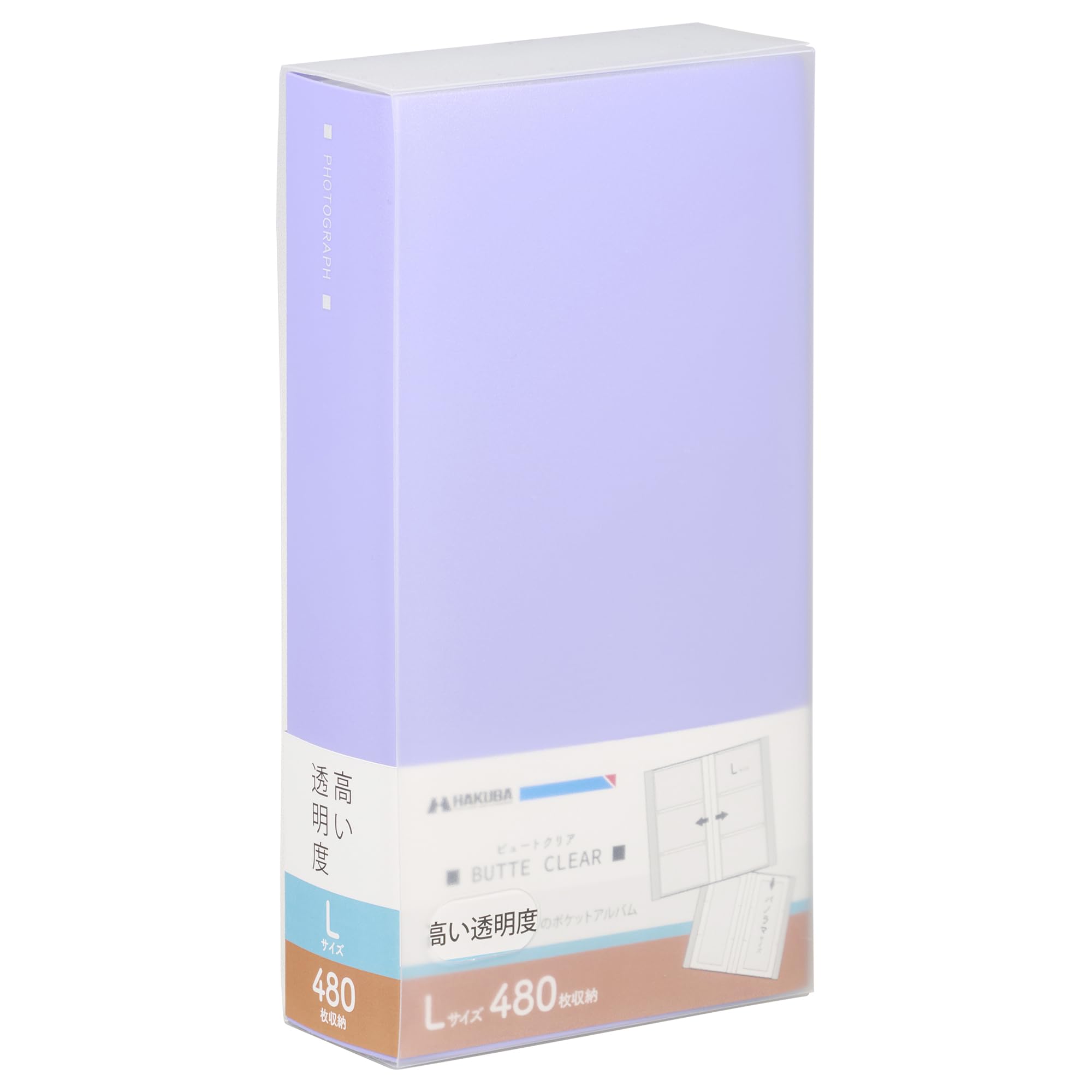 

HAKUBA Beaut Clear 480 Фотосумка-кейс Фото 4977187536232 Альбом карманного типа, [Размер L, Листы, Фиолетовый] Хранение, Карманный тип, В комплекте, Альбом, фиолетовый