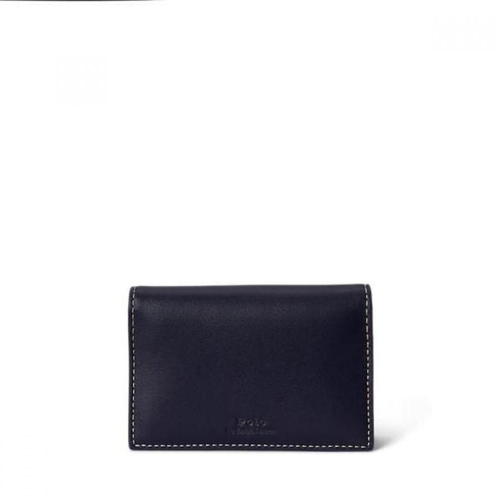 Polo Ralph Lauren Women S Leather Flap Card caSe  Model  wapoSlg02320100410 
