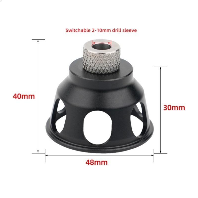 Vertical Drill Guide Doweling Jig Kit 2-10mm Drill Positioning Aluminum Straight Angle Guide Locator Hole Puncher Tool