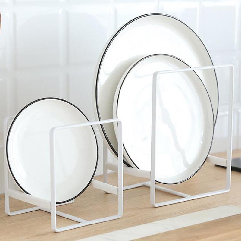 Kitchen Cabinet Plate Storage Countertop Dish Rack Drawer Dinner Plate Partition Drain Rack Layered Storage Rack Accessories
