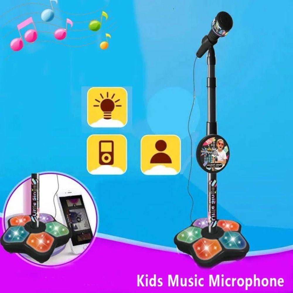 With Stand Kids Microphone Simulation Karaoke Mic New Karaoke Song Music Instrument Toys  Children