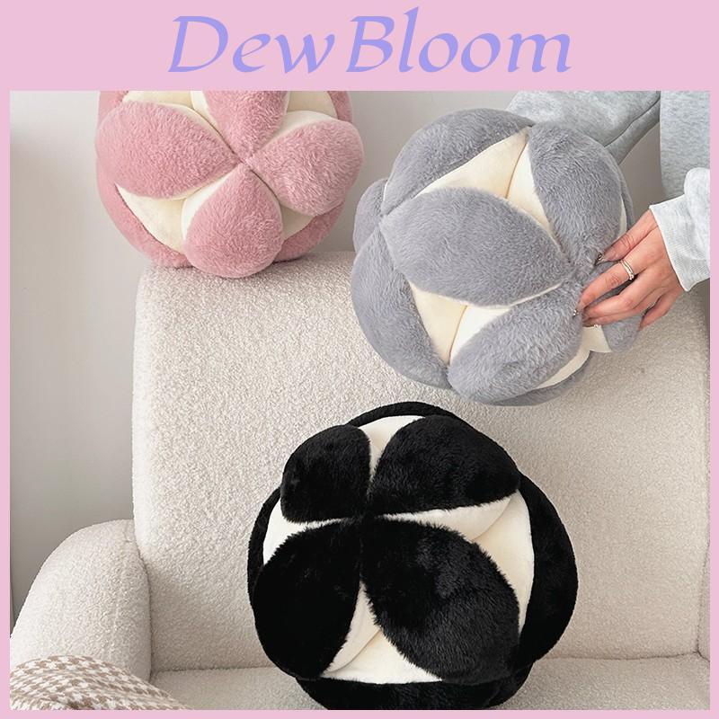 Nordic Style Plush Cushion With Piping For Living Room Decor And Bedside Use
