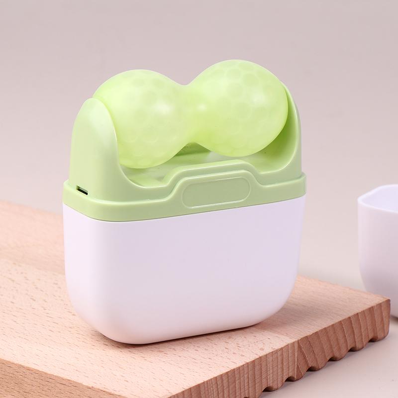 Double-Headed Facial Ice Roller, Used For Facial And Head Massage, Made Of Resin Material, Without Fragrance And Battery