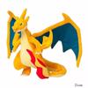 Elf Plush MegaXY Charizard Heterochromatic Black Million Charizard Evolution Plush Doll