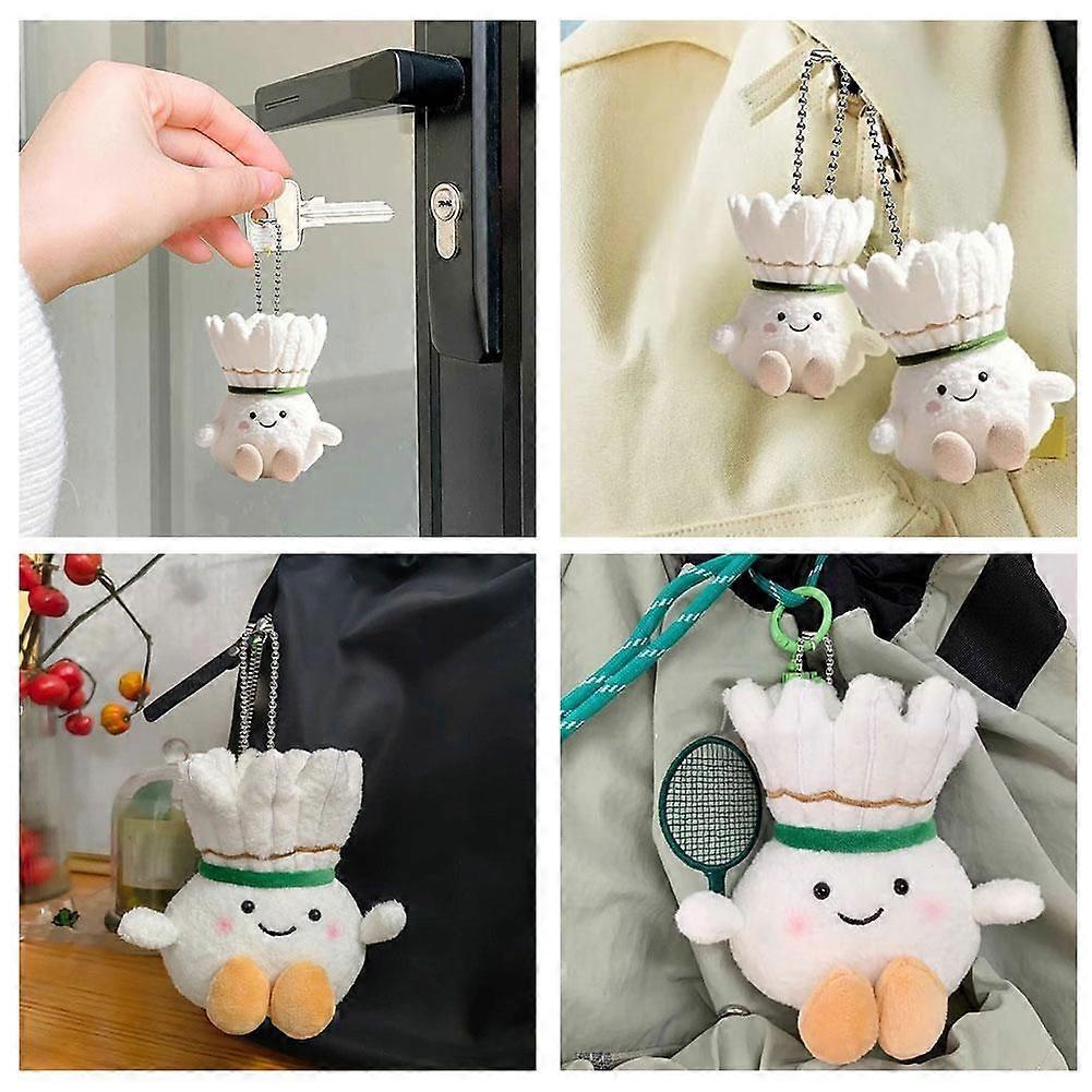 15cm Niedliche Cartoon Badminton Plüschpuppe Schlüsselanhänger Kreativ Kawaii FlauschigPlüsch