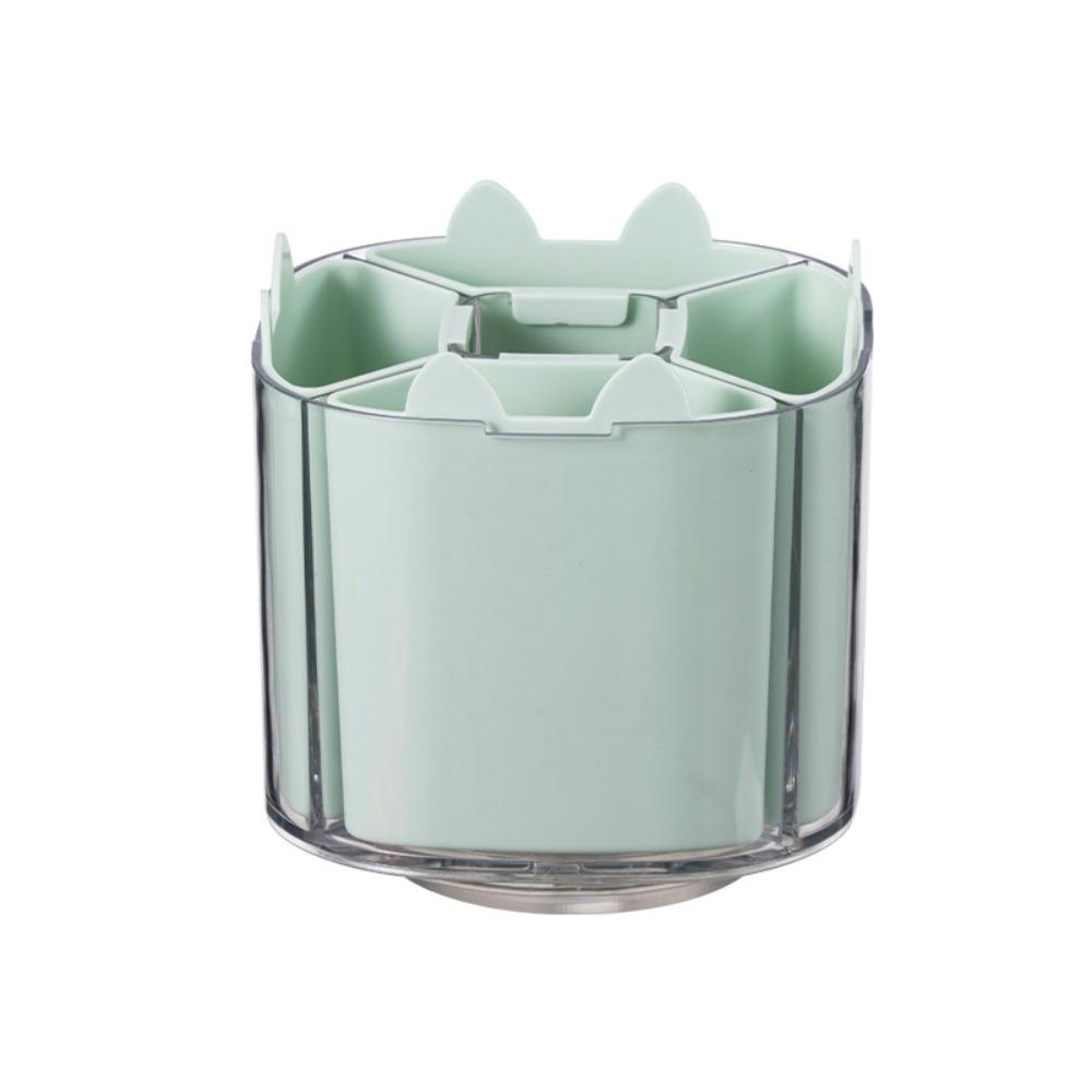 Large Capacity 360° Rotating Pen Holder 5 Grid to 9 Grid Makeup Brush Holder Organize Your Desk
