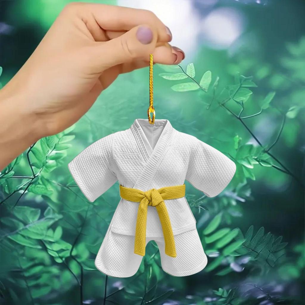 Acrylic Taekwondo Theme Keychain & Car Ornament