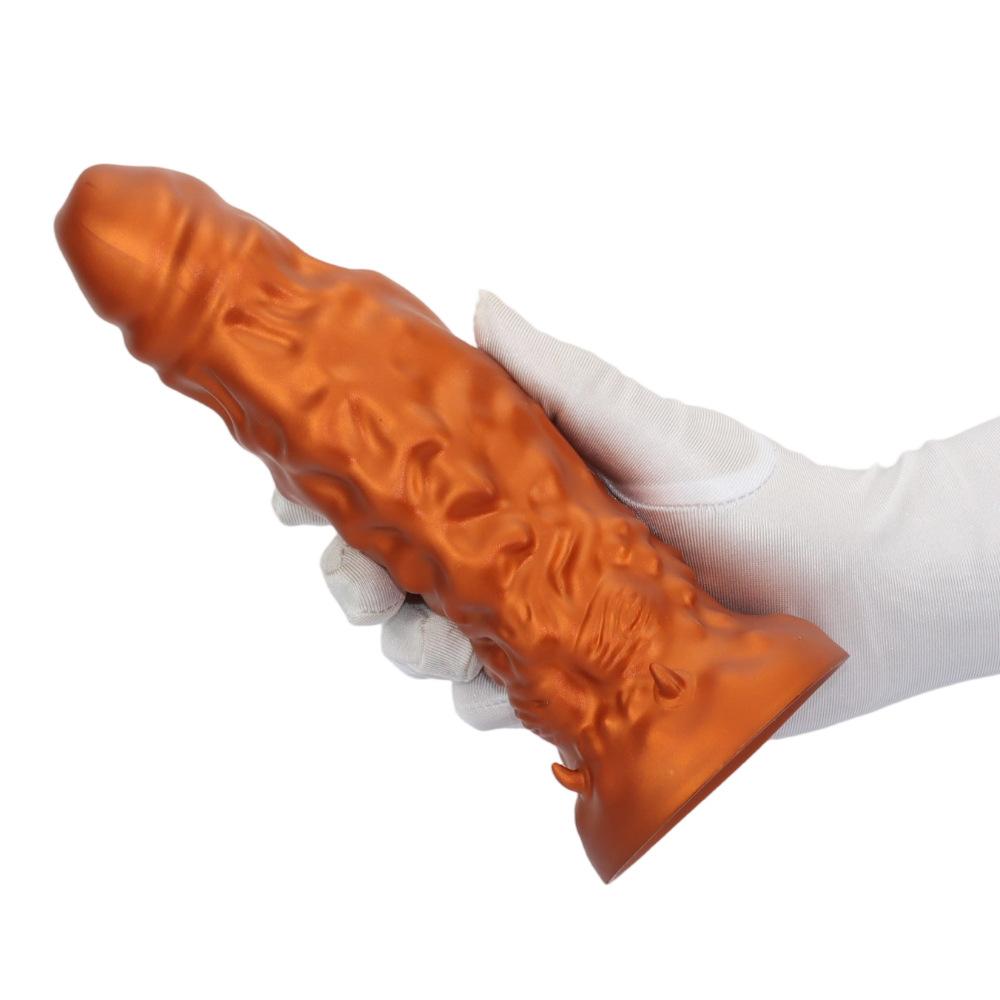 New Liquid Silicone Shaped Dildo Simulation Penis Soft Flesh Realistic Couple Flirting Chrysanthemum Massage Female Toy