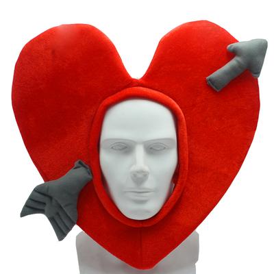 Cartoon Love Peach Plush Headgear Funny Cupid’s Arrow Warm Hat Party Performance Photo Props