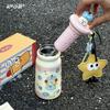 Cute Large Capacity Vacuum Cup Girl Good-looking Water Cup with Straw 316 Stainless Steel Cup Tea Separation