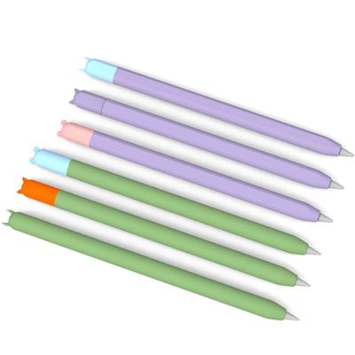 1 2 Crayon Peau Silicone Housse de Protection Pour Étui Apple Pencil Coque Anti-rayures Housse Stylet
