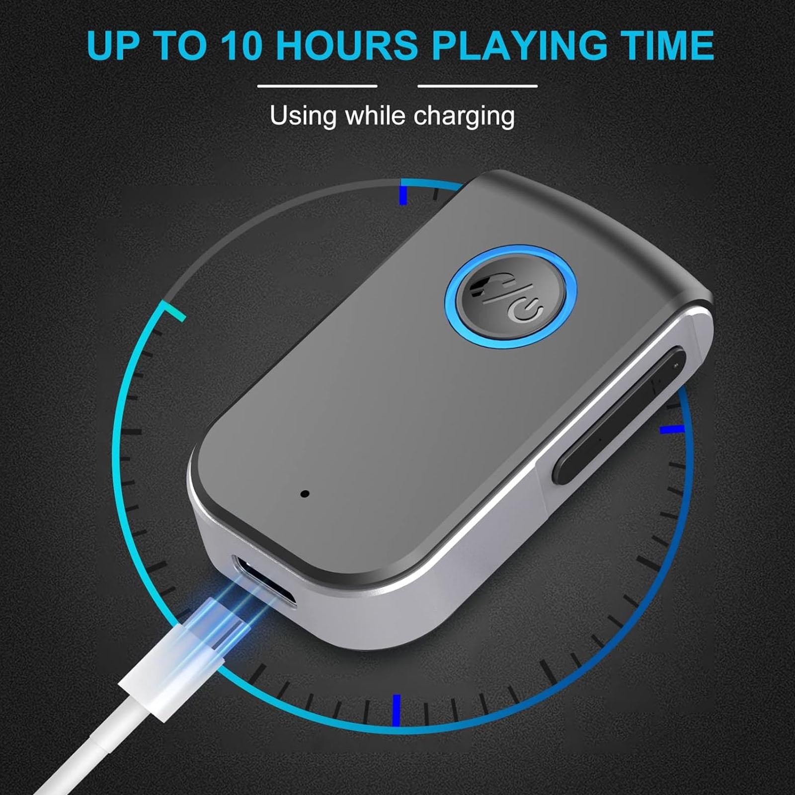

Long Battery Life Car Wireless Adapter Equipped with One Button Control and High Sensitivity Microphone for Clear Calls 1