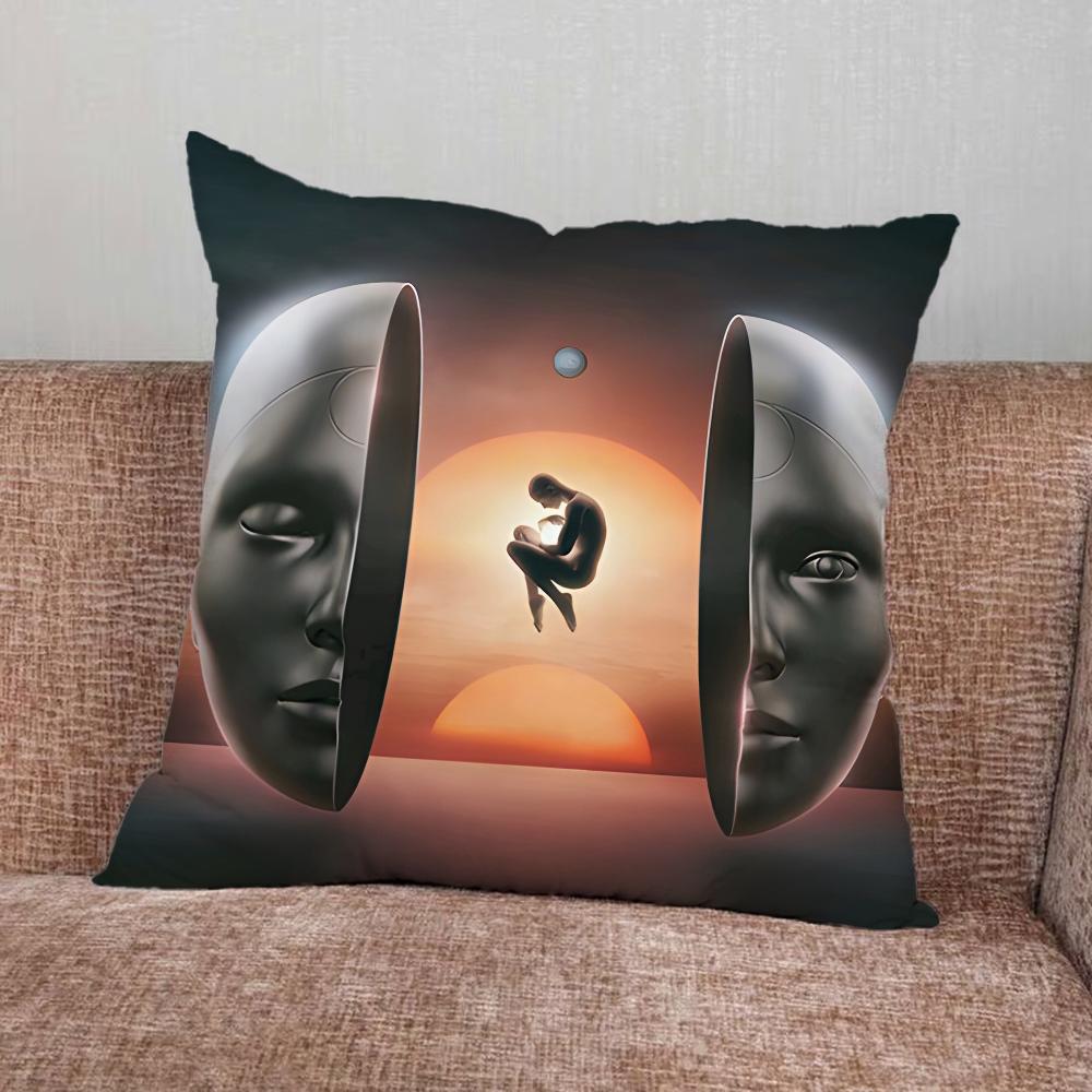 DJ A-Afterlife Anyma Pillow Case For Home Bedroom Car Office Decoration Living Room Sofa Cushion Cover Suitable