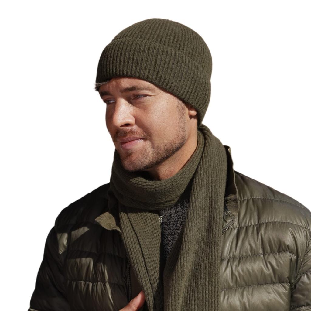 Liam - Men' Winter Hat, Khaki, Double Layer 54-62
