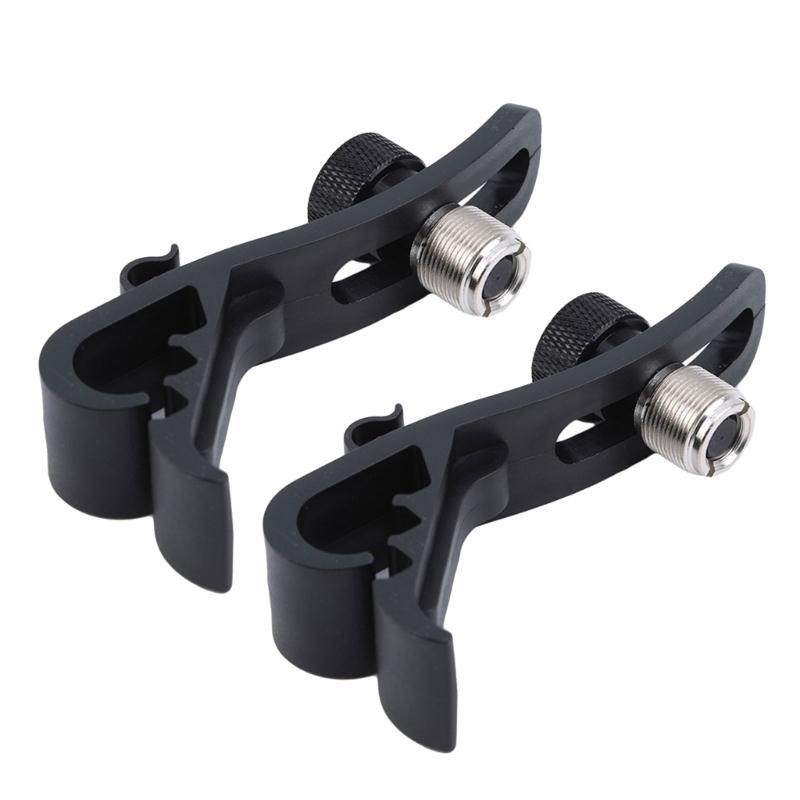 Microphone Drum Mount, Drum Mount Mic Clip Drum Microphone Clamp, Shockproof Drum Microphone Securing Clip Replacements