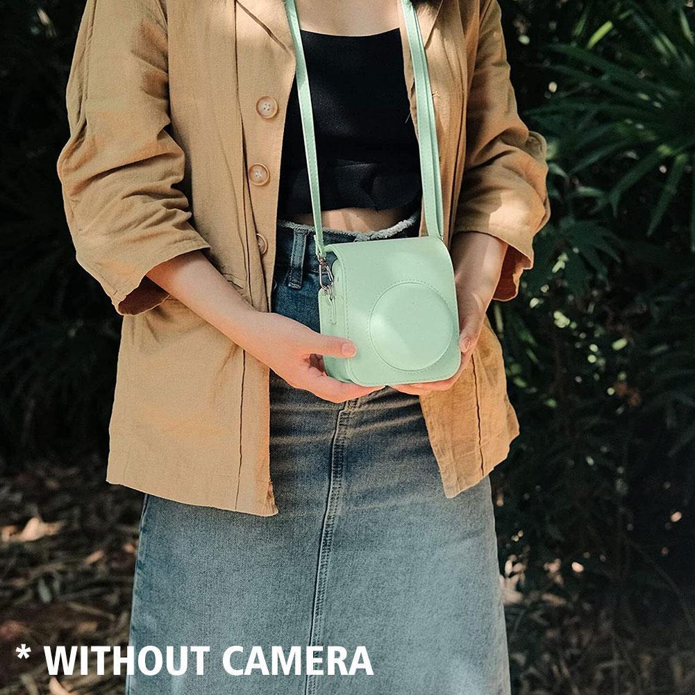 Polaroid Fuji Mini12 Solid Color PU Shoulder Camera Bag & Protective Case