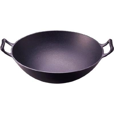 Wok Tiefschwarz Gebacken Innendurchmesser Für Offenes Feuer Nambu Tekki 21053 (Klein) 27,5 cm