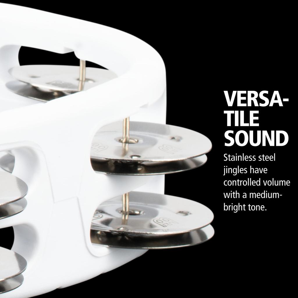 MEINL Percussion Headliner Series Mountable ABS Tambourine HTMT2WH []