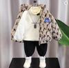 Autumn Winter Children's Jacket Boys' and Girls' Thick Cotton Jacket with Velvet and Clip On Cotton Top