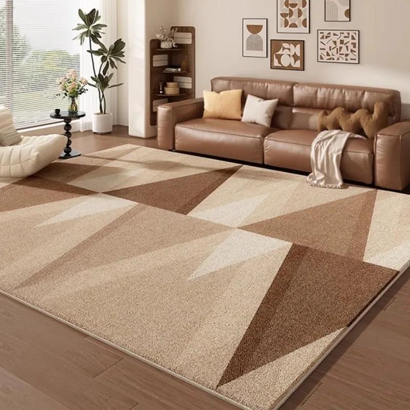 Cream Color Living Room Carpet Light Luxury Home Decoration Bedroom Rug Large Size Plush Sofa Coffee Table Floor Mat Tapis