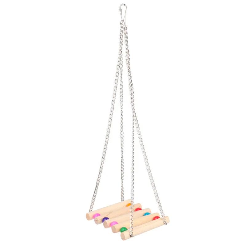 Parrot Toys Pet Bird Cage Swing Hammock Small Birds Chewing Toys for Parakeets Cockatiel Conures Finches Budgie Macaws Love Bird