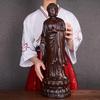 Adorno de Estatua de Buda de Pie de Palo de Rosa Obra Maestra Festiva Regalo Estatua de Adoración Familiar Escultura de Madera Decoración Hecha a Mano