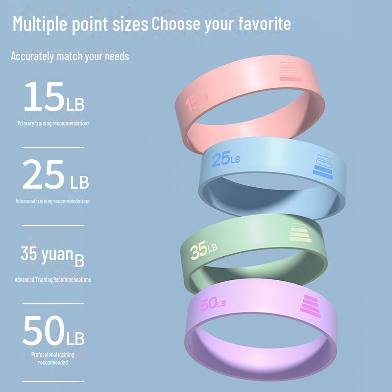 Silicone Elastic Yoga Resistance Band for Home Fitness, Exercise, Squats, and Dance.