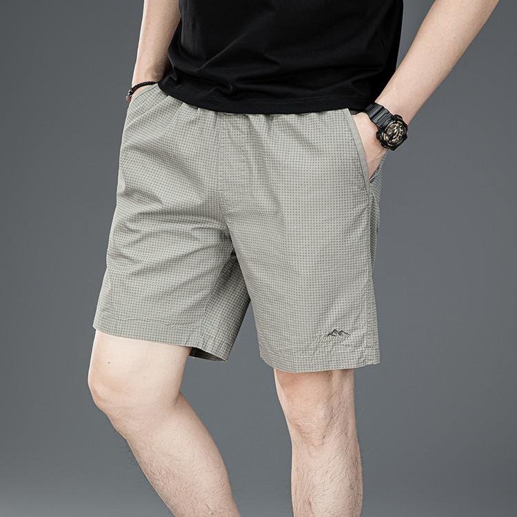 Pánské ležérní šortky Letní tenké volné s rovnými nohavicemi Středně dlouhé kalhoty Pánské čistě bavlněné tříčtvrteční kalhoty