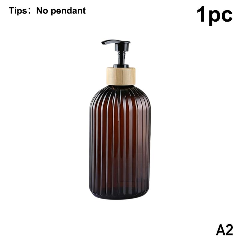 1/3 Stück 500ML Gestreifte Flaschen für Shampoo, Duschgel und Spülung, Nachfüllbare Flasche für Seifenspender in Küche/Bad
