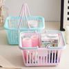 Macaron Portable Storage Basket Girl's Heart Sticker Stationery Sundries Accessories Storage Basket Desktop Storage Basket