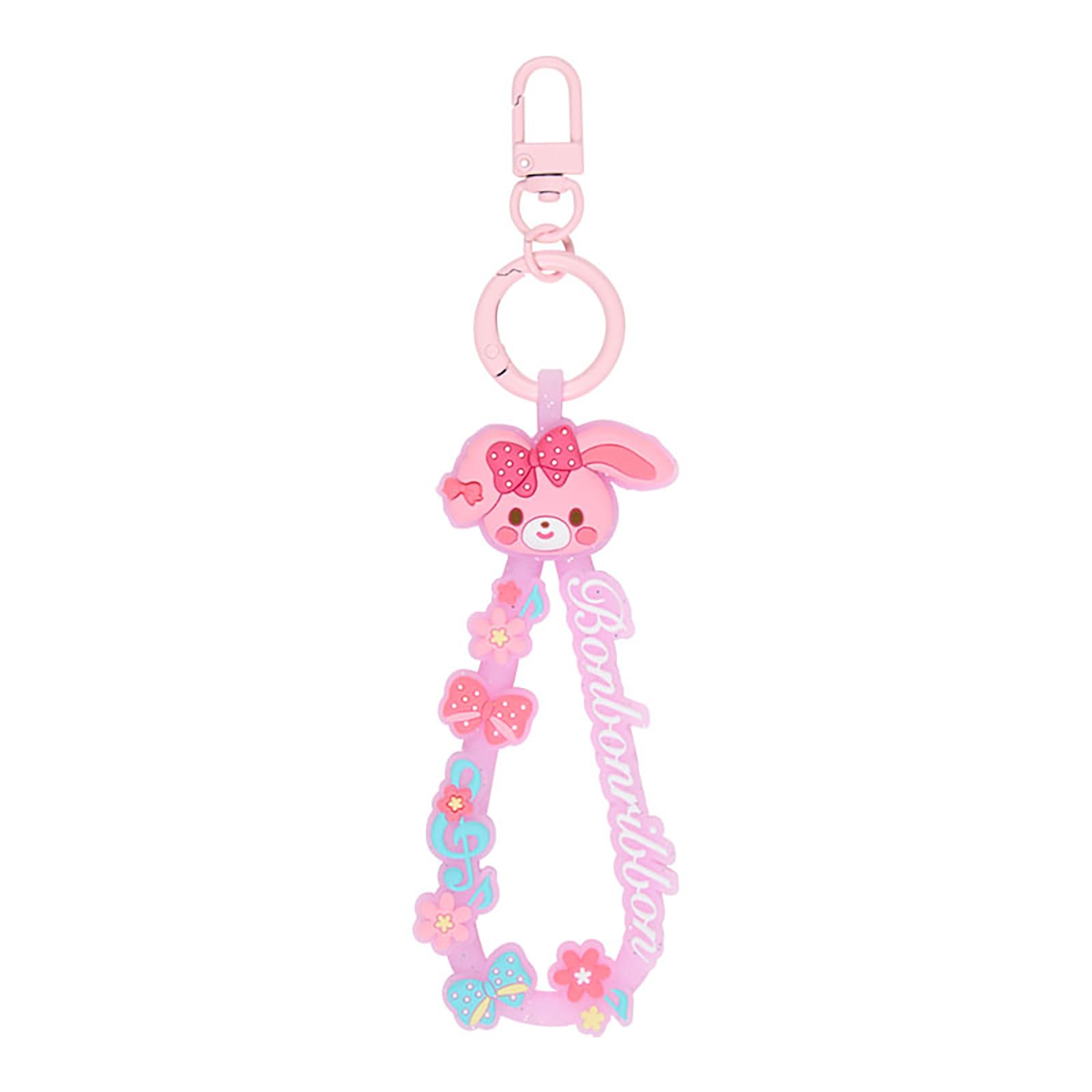 Sanrio Rubber Cord Keychain Grand Prix 1st Bonbonribbon 828971 (Character Edition)