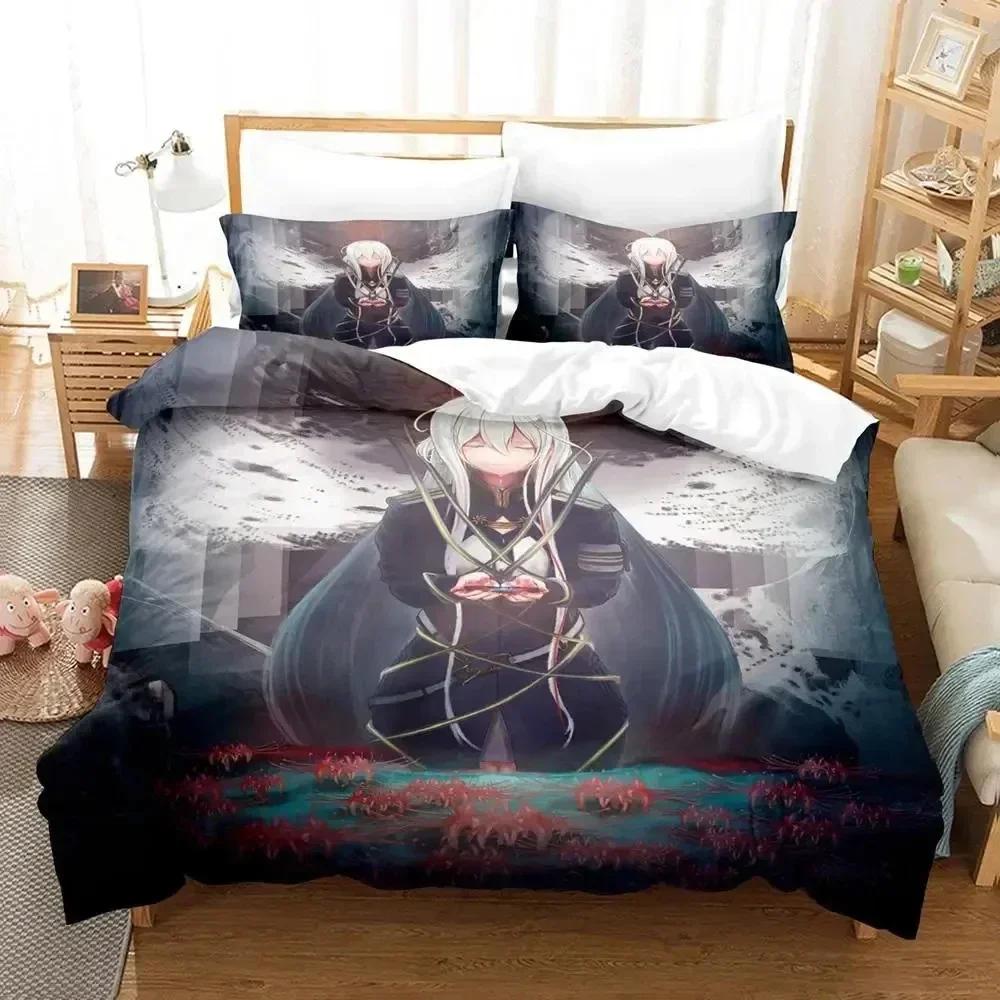 Anime 86 Eighty Six Bedding Set Printed Bed Set With Pillowcase Bed Duvet Cover Soft Queen King Size Bedclothes Home Boys Adult