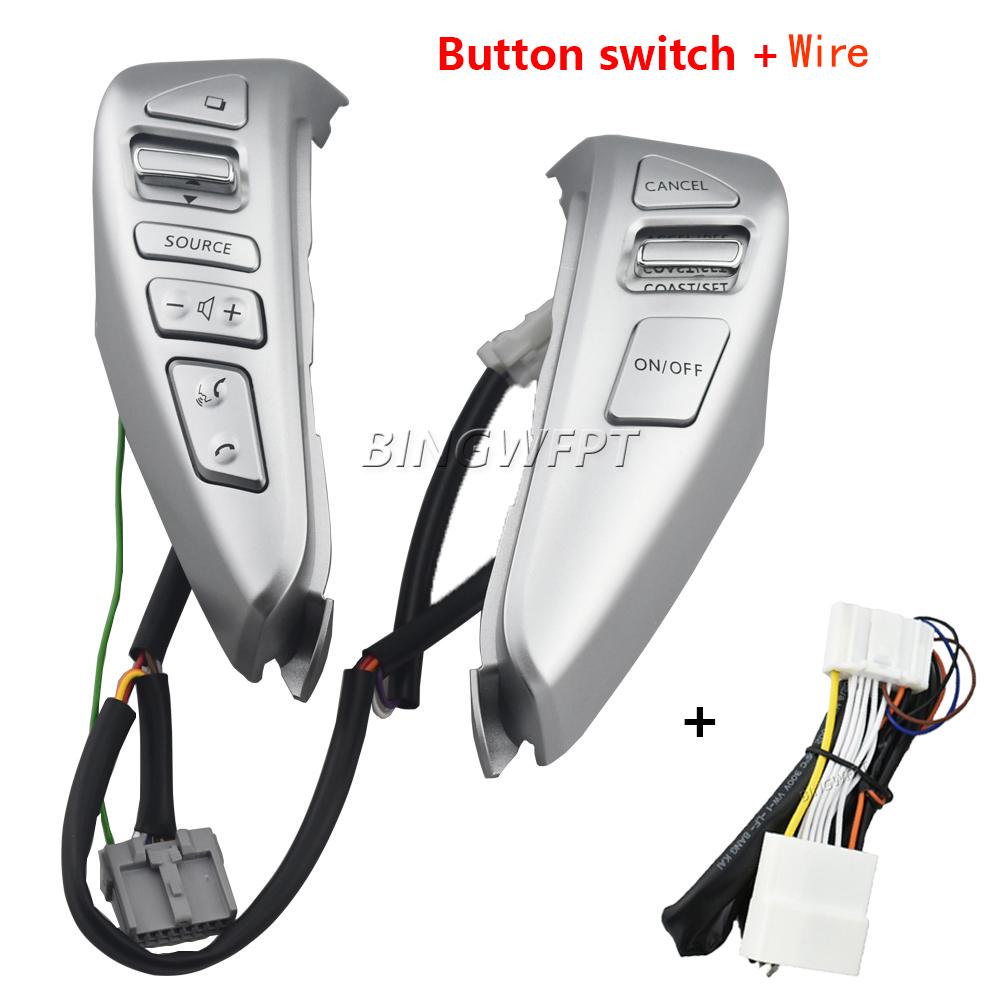 STEERING WHEEL CRUISE CONTROL BLUETOOTH SWITCH WITH CABLE for NISSAN TIIDA SENTRA SUNNY Livina ALMERA CUBE VERSA NOTE 13-15