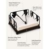 Iron Tissue Holder Solid Wood Base Paper Dispenser Tissue Dispenser Napkin Holder  Kitchen Office