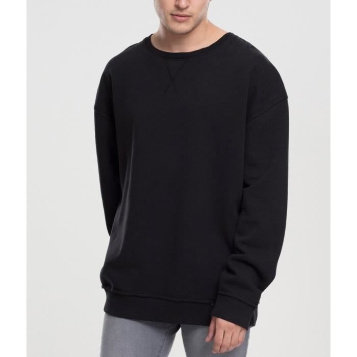 Pull Oversize - URBAN CLASSICS - Noir - Col Large - 70% Coton - 30% Polyester