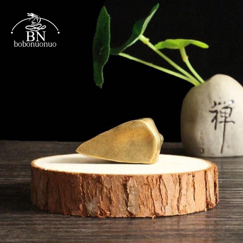 38G Retro Pure Copper Mini Snail Statue Ornaments Desk Antique Brass Tea Pet Collection Home Decorations for Living Room