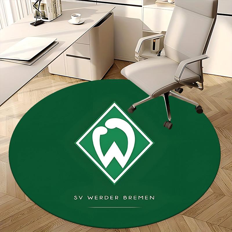 SV Werder Bremen,Soccer Team Logo Chair mat Round Rug Office carpet, Machine Washable, Non slip, Suitable for Living Rooms, Bedrooms