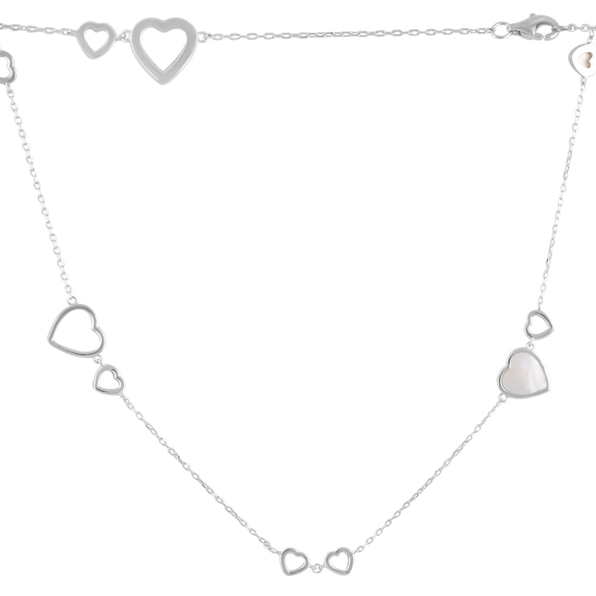 

Срібна каблучка з натуральним перламутром (2080190) 7578 білий