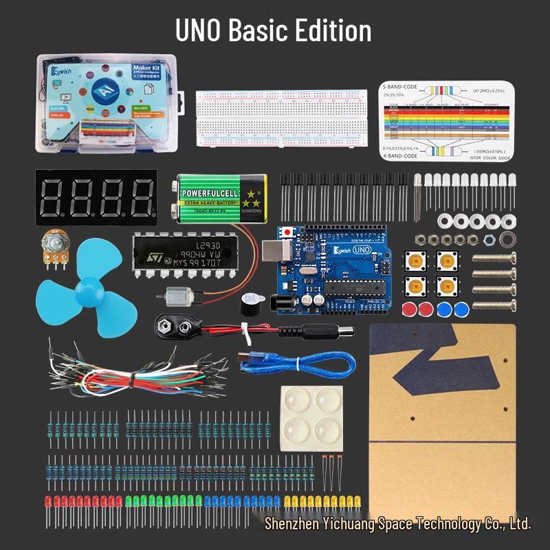 Arduino Uno R3 Beginner's DIY Electronic Kit with Sensor Development Board