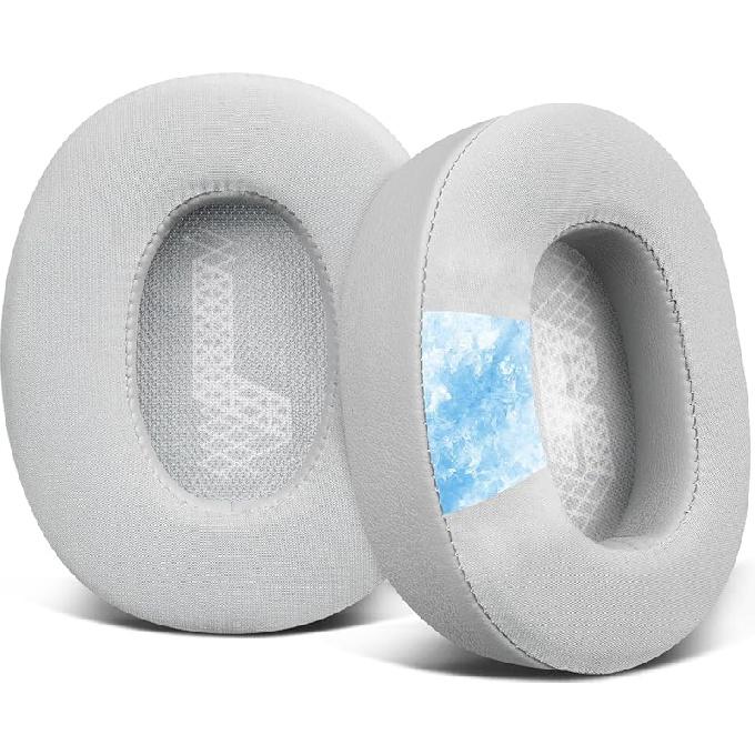 SOULWIT Kühlendes Gel Ersatz-Ohrpolster für JBL E65BTNC/Live 650BTNC/Live 770NC/Live 660NC/Duet NC Over-Ear-Kopfhörer, Ohrpolsterkissen mit Geräuschunterdrückung