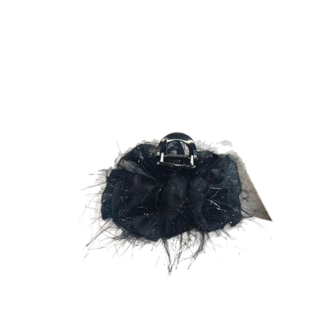 High-Grade Large Tassel Feather & Cloud Bubble Hair & Shark Claw Clips
